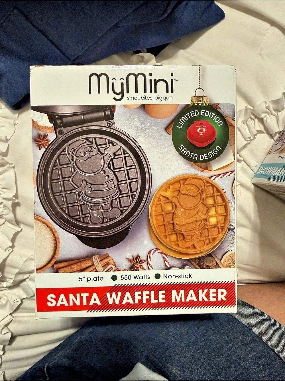 MyMini Mini Santa Waffle Maker Santa Design Waffle Maker NWT